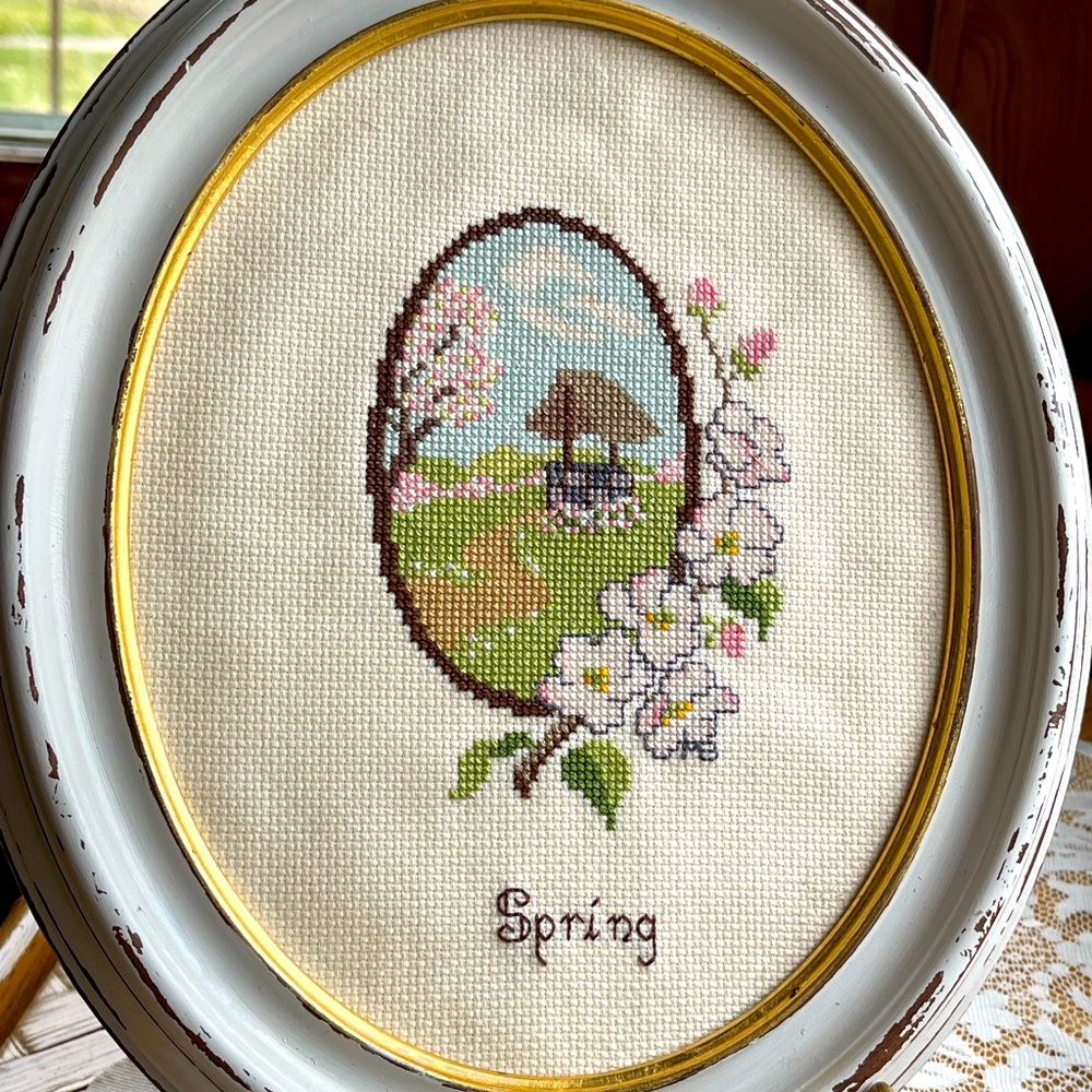Vintage needlepoint, Spring 🌸 - Picture 13 of 13